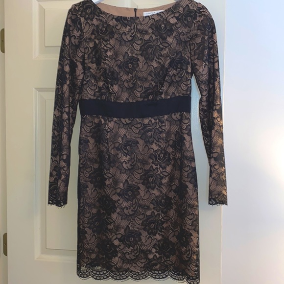 Trina Turk Dentelle Black Lace Cocktail Dress EUC - Picture 2 of 6